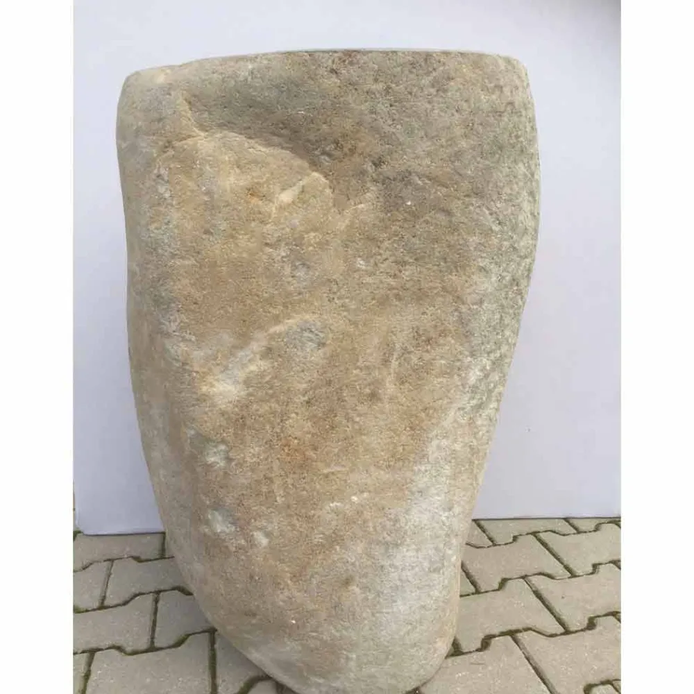 Viadurini Bathroom Steinwaschbecken-Design freistehendes Waschbecken aus Naturstein Stute, Einzelstück