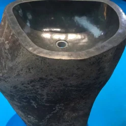 Viadurini Bathroom Steinwaschbecken-Design freistehendes Waschbecken aus Naturstein Stute, Einzelstück