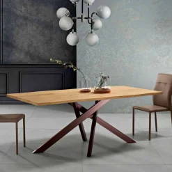 Viadurini Living Esstische-Design Furnierholz Esstisch made in Italy, Dionigi