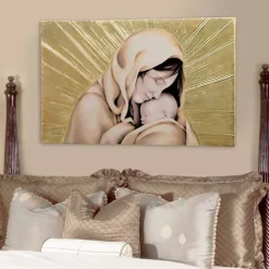 Viadurini Decor Religiöse Bilder-Design Gemälde handgefertigt Amore Infinito von