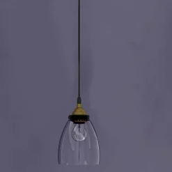 Viadurini Lighting Moderne Pendelleuchten-Design Hängelampe aus Metall und transparentem Glas Made in Italy - Clizia