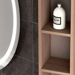 Viadurini Bathroom Badmöbel Hängend-Design Hängende Badezimmerkomposition aus Ecowood, Genova