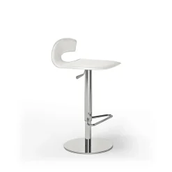 Viadurini Leather Barhocker-Design Hocker aus Holz, Stahl mit Leder oder Lederpolster - Turner