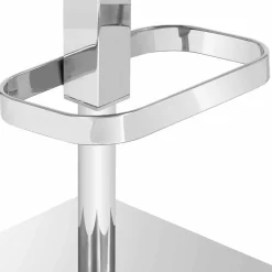 Viadurini Living Barhocker-Design Hocker mit verstellbarer Sitz- und Chrombasis, Inigo