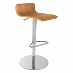 Viadurini Living Barhocker-Design Hocker mit verstellbarer Sitz- und Chrombasis, Inigo
