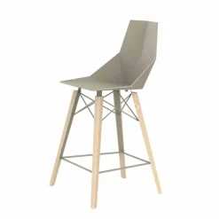 Vondom Barhocker-Design Küchenhocker aus Holz und Kunststoff Verschiedene Farben - Faz Wood von