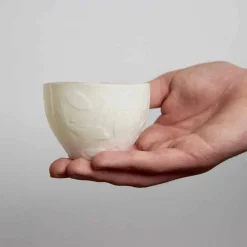 Viadurini Kitchen Kerzenständer-Design Kerzenhalter aus verziertem weißem Porzellan 3 Stück - Arcireale