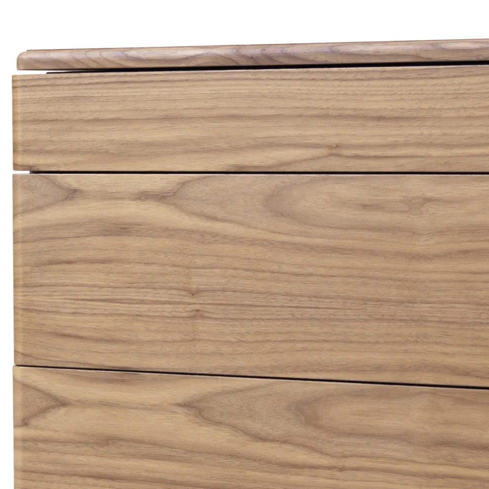 Grilli Kommoden-Design Kommode aus Massivholz und Leder York made in Italy