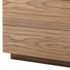 Grilli Kommoden-Design Kommode aus Massivholz und Leder York made in Italy