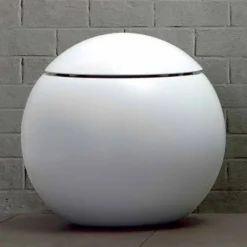 Viadurini Bathroom Wc-Design kugelförmige Toilettenvase aus Keramik Made in Italy Fanna