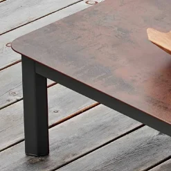 Varaschin Garten Beistelltisch-Design Outdoor-Couchtisch aus lackiertem Aluminium System