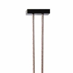 Grilli Design Kronleuchter-Design Pendellampe aus Leder und Metall Snake made Italy