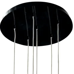 Grilli Design Kronleuchter-Design Pendellampe mit 6 Lampenschirme Mathusalem in Italien hergestellt