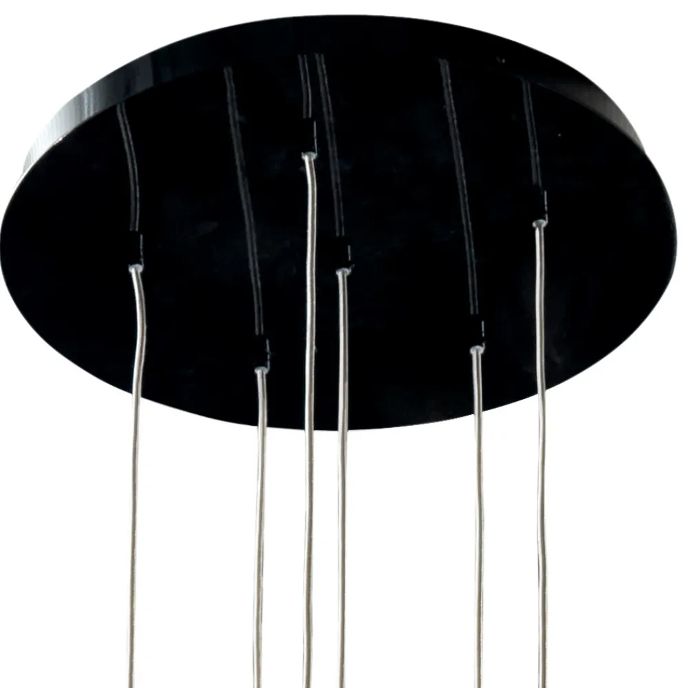 Grilli Design Kronleuchter-Design Pendellampe mit 6 Lampenschirme Mathusalem in Italien hergestellt