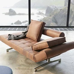 Innovation Schlafsofas Im Skandinavischen Design-Design polster Schlafsofa Ghia by mit verchromten Beinen