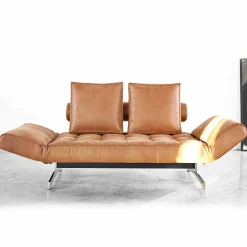 Innovation Schlafsofas Im Skandinavischen Design-Design polster Schlafsofa Ghia by mit verchromten Beinen