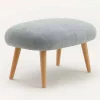 Viadurini Sitzsäcke|Sitzsäcke-Design Pouf aus Stoff mit massivem Buchenholz-Basis Arezzo