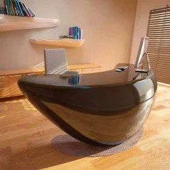 Viadurini Design Design Schreibtische-Design Schreibtisch Boomerang Made in Italy