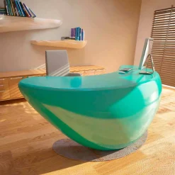 Viadurini Design Design Schreibtische-Design Schreibtisch Boomerang Made in Italy