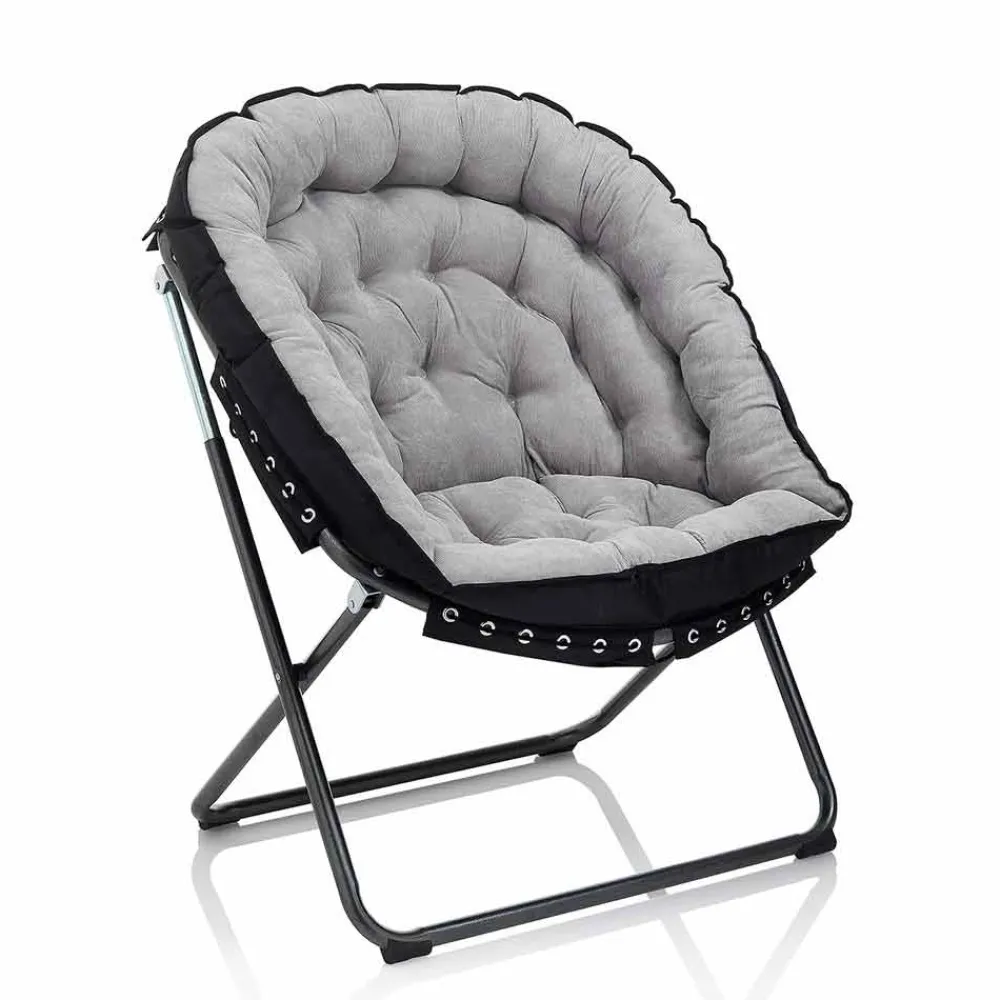 Viadurini Living Moderne Sessel-Design Sessel aus hellgrauem Samt mit schwarzer Metallstruktur - Tronia