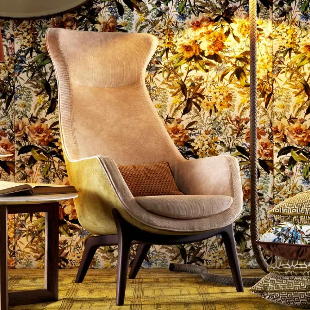 Grilli Klassische Sessel-Design Sessel bergére aus Stoff Wilde made in Italy