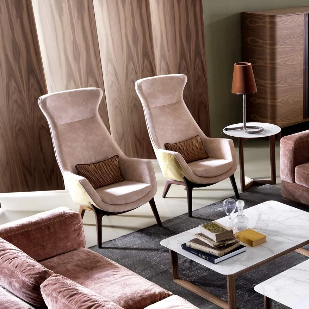 Grilli Klassische Sessel-Design Sessel bergére aus Stoff Wilde made in Italy