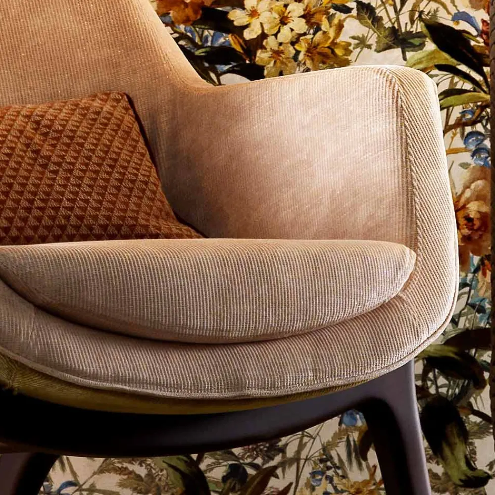 Grilli Klassische Sessel-Design Sessel bergére aus Stoff Wilde made in Italy