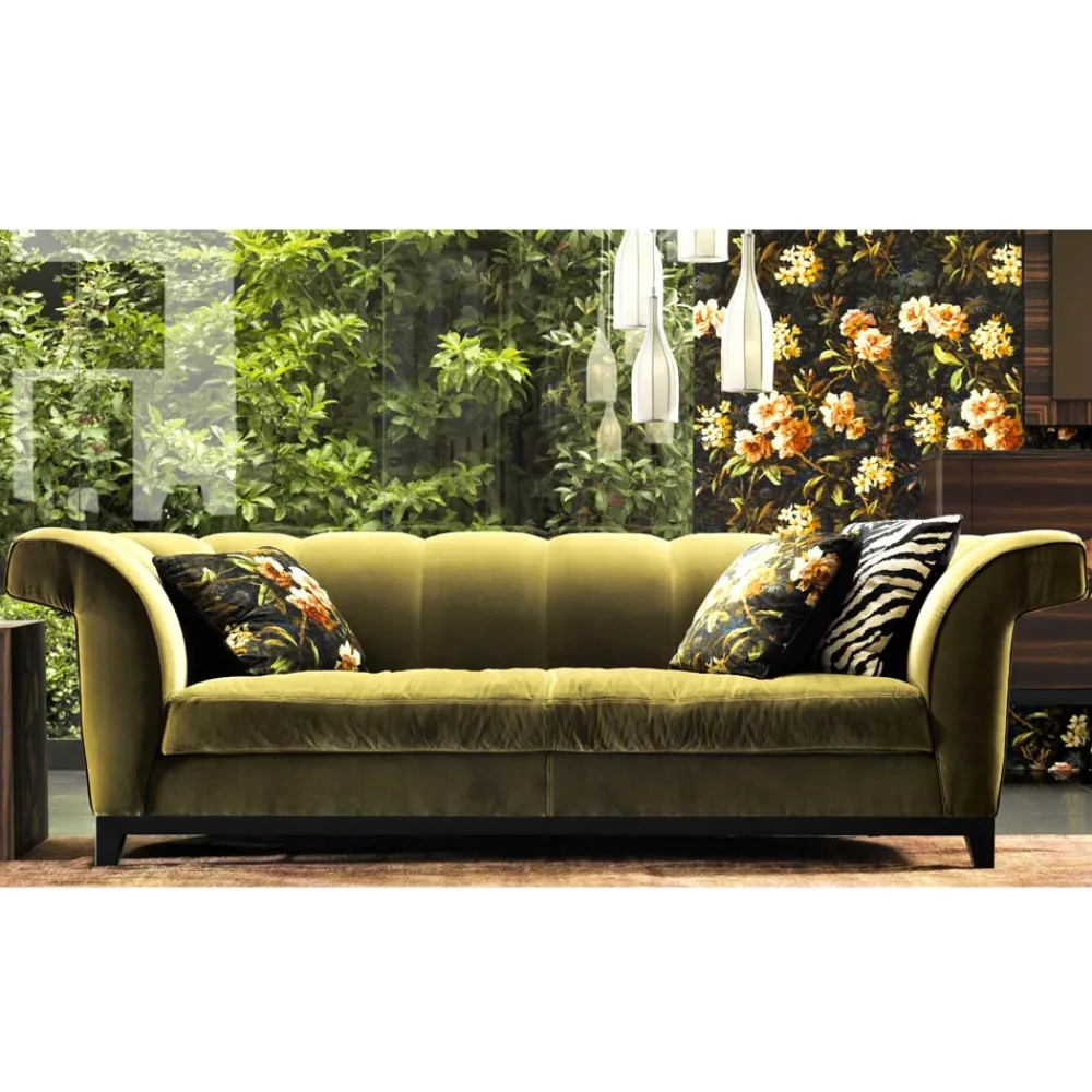 Grilli Moderne Sofas-Design 3-Sitzer Polstersofa Shell in Italien handgefertigt