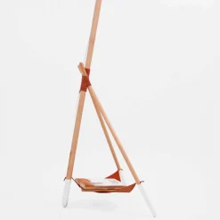 Viadurini Lighting Moderne Stehlampen-Design Stehleuchte aus Buchenholz und lackiertem Metall - Avetta