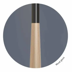 Viadurini Lighting Moderne Stehlampen-Design Stehleuchte aus Metall, Holz und Organza Made in Italy - Boom