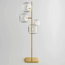 Viadurini Lighting Designer Stehlampen-Design Stehleuchte mit glänzender Metallstruktur Made in Italy - Donatina