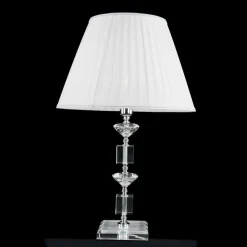 Viadurini Lighting Klassische Tischlampen-Design Tischlampe in Ivy Glas und Kristall, made in Italy