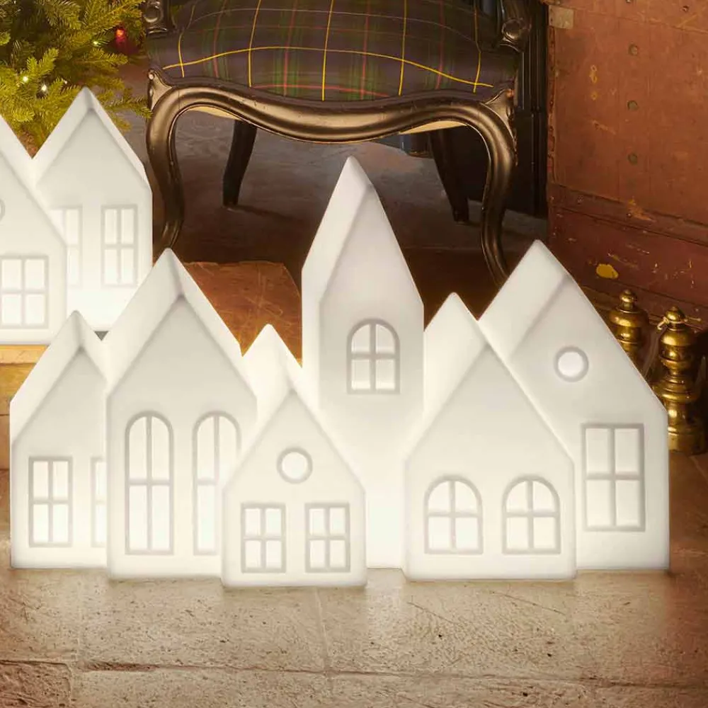 SLIDE Moderne Tischlampen-Design Tischlampe mit weißen oder roten Led Houses Design - Kuusi