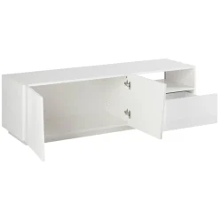 Viadurini Living Tv-Möbel-Design TV-Schrank aus Holz 2 Türen 1 Schublade und offenes Fach - Joris