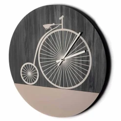 Viadurini Time Design Wanduhren-Design Wanduhr aus rundem Holz in 2 Ausführungen, Made in Italy - Byko