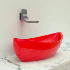 Viadurini Design Farbige Waschbecken-Design Waschbecken aus Solid Surface® Sashimi Made in Italy