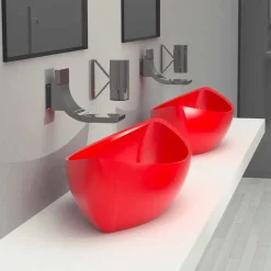 Viadurini Design Farbige Waschbecken-Design Waschbecken aus Solid Surface® Sashimi Made in Italy