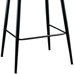 Viadurini Living Küchenhocker-Design Wohnzimmer Hocker aus Stoff mit Kante und Anthrazit Metall - Scarat