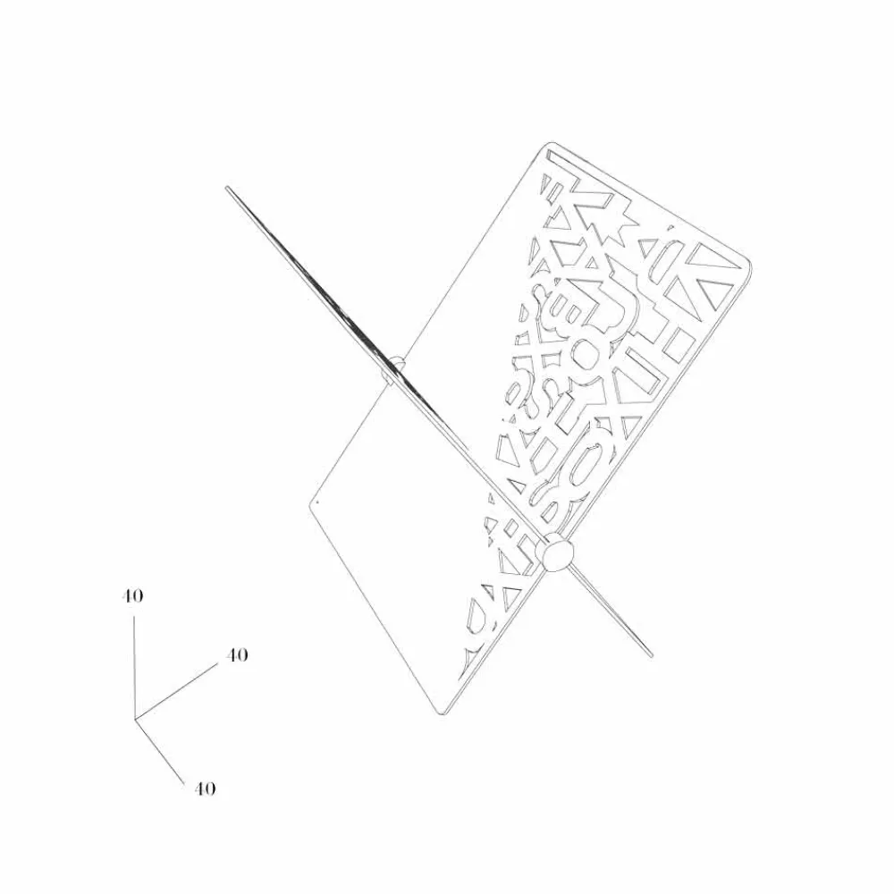 Mabele Zeitungsständer-Design Zeitschriftenständer Rotokalko von , handgefertigt in Italien