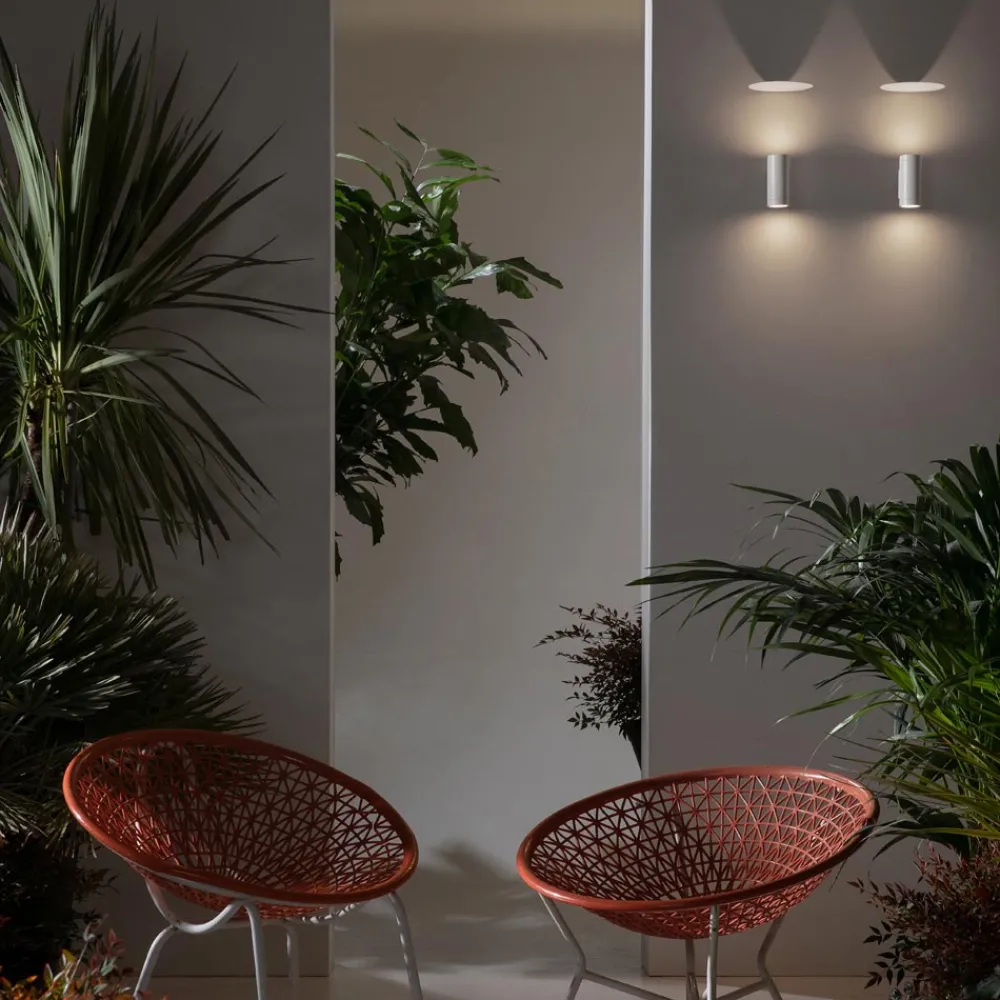 Viadurini Lighting Garten-Wandlampen-Design-Außenwandleuchte aus weißem oder schwarzem Aluminium - Leopida