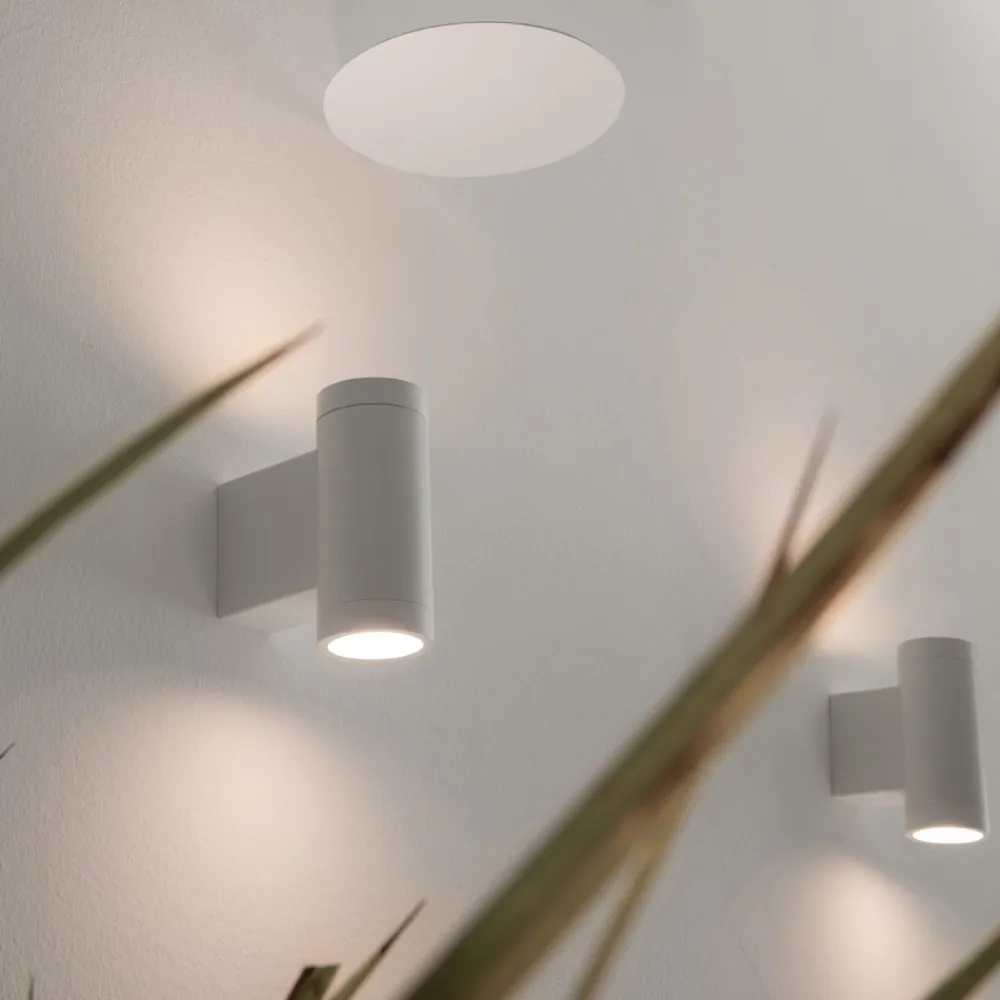 Viadurini Lighting Garten-Wandlampen-Design-Außenwandleuchte aus weißem oder schwarzem Aluminium - Leopida