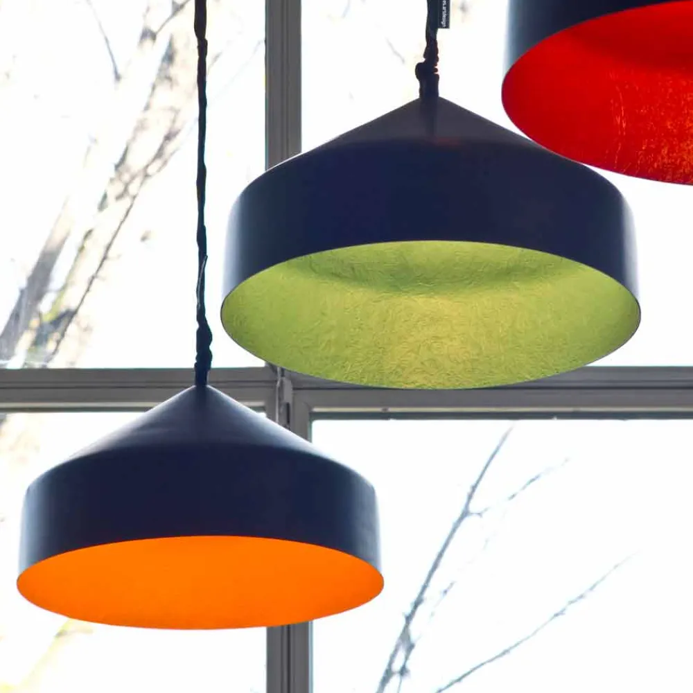 In-es.artdesign Moderne Pendelleuchten-Designer Hängelampe Cyrcus Resin Blackboard