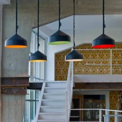 In-es.artdesign Moderne Pendelleuchten-Designer Hängelampe Cyrcus Resin Blackboard