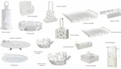 Viadurini Kitchen Küchenzubehör-Designer Tapetenhalter aus Edeleisen Made in Italy - Leiden