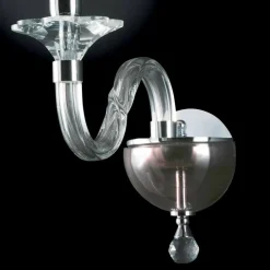 Viadurini Lighting Klassische Wandleuchten-Designer Wandlampe in Ivy Glas und Kristall, made in Italy