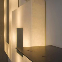 In-es.artdesign Moderne Wandleuchten-Designer Wandleuchte mit Spiegel Ego in Nebulite