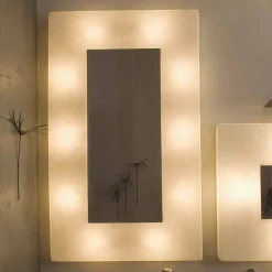 In-es.artdesign Moderne Wandleuchten-Designer Wandleuchte mit Spiegel Ego in Nebulite