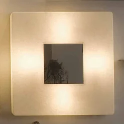 In-es.artdesign Moderne Wandleuchten-Designer Wandleuchte mit Spiegel Ego in Nebulite