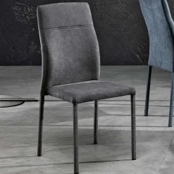 Viadurini Living Moderne Stühle-Design-Esszimmerstuhl aus Stoff, hergestellt in Italien, Luigina