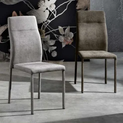 Viadurini Living Moderne Stühle-Design-Esszimmerstuhl aus Stoff, hergestellt in Italien, Luigina
